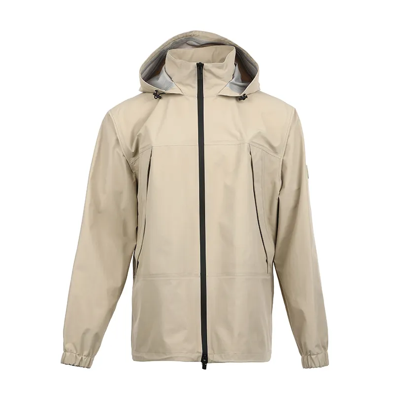 Burberry Jackets Men's Beige Hooded Moderate Other