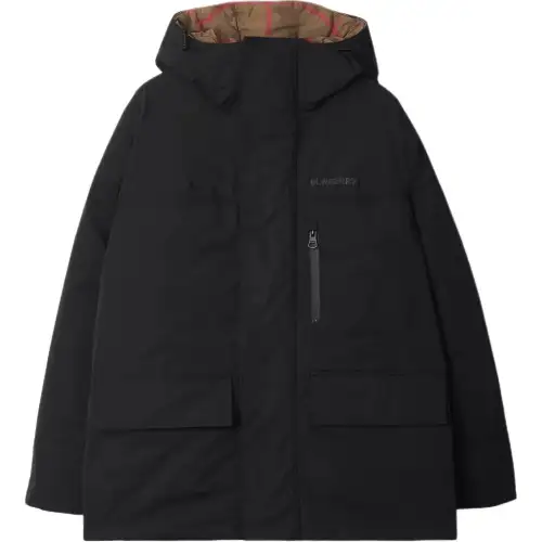 Burberry Detachable Warmer Parka Down Jacket Men's Black