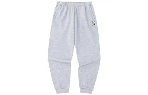 ANTA Life Collection Knitted Sweatpants Men's Gray Heather Gray Thickened Cuffed Pants
