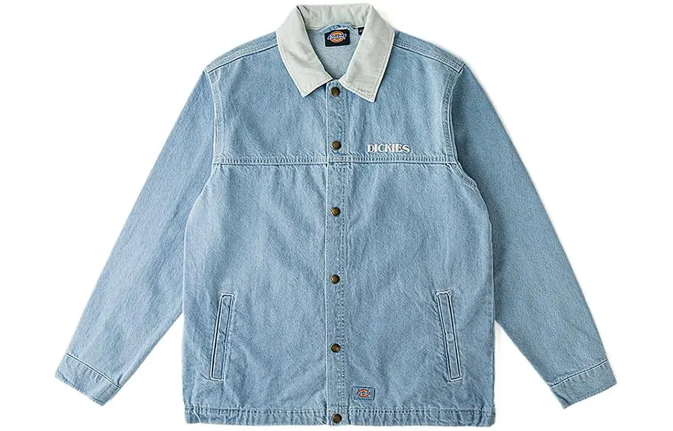 Dickies Denim Jackets Unisex Lapel Moderate Straight Fit