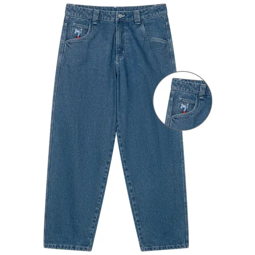MIND ERROR Jeans Unisex Moderate Straight Fit Pants