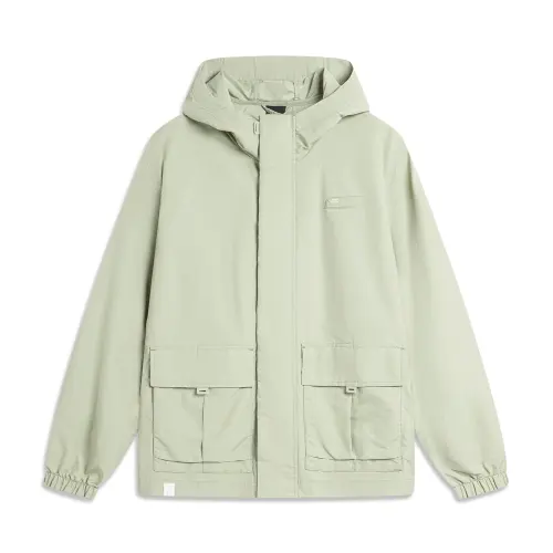Li Ning Sports Life Collection Trench Coat Men's Desert Green