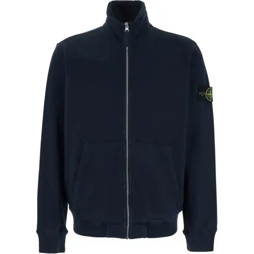 STONE ISLAND Compass Badge Zipped Sweatshirt