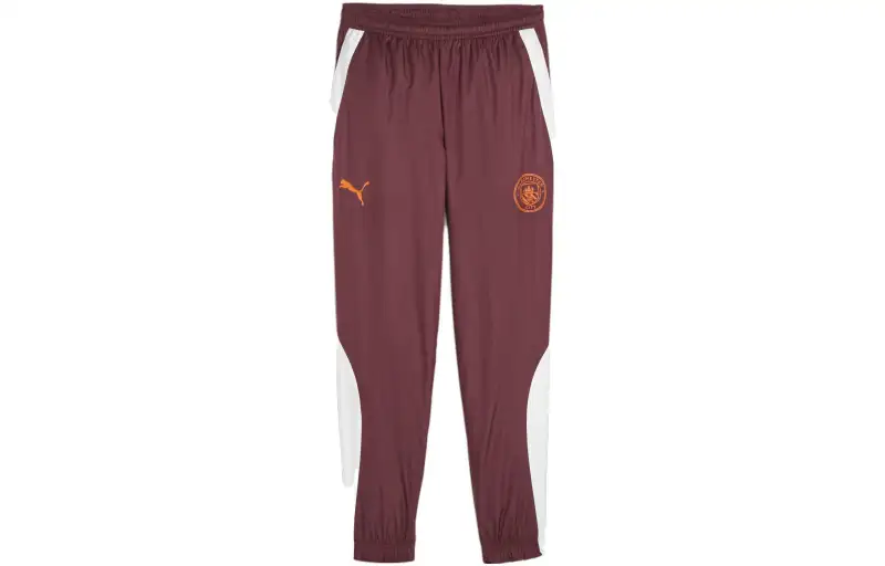 PUMA Manchester City F.C. Prematch Woven Pants Men Knitted Sweatpants Men's Fuchsia