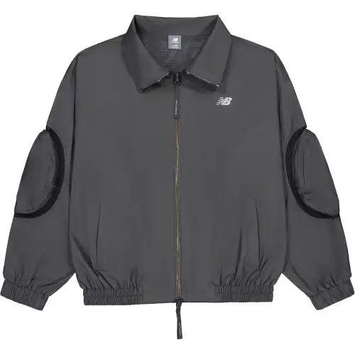 New Balance Jackets Unisex Dark Gray Lapel Moderate Other
