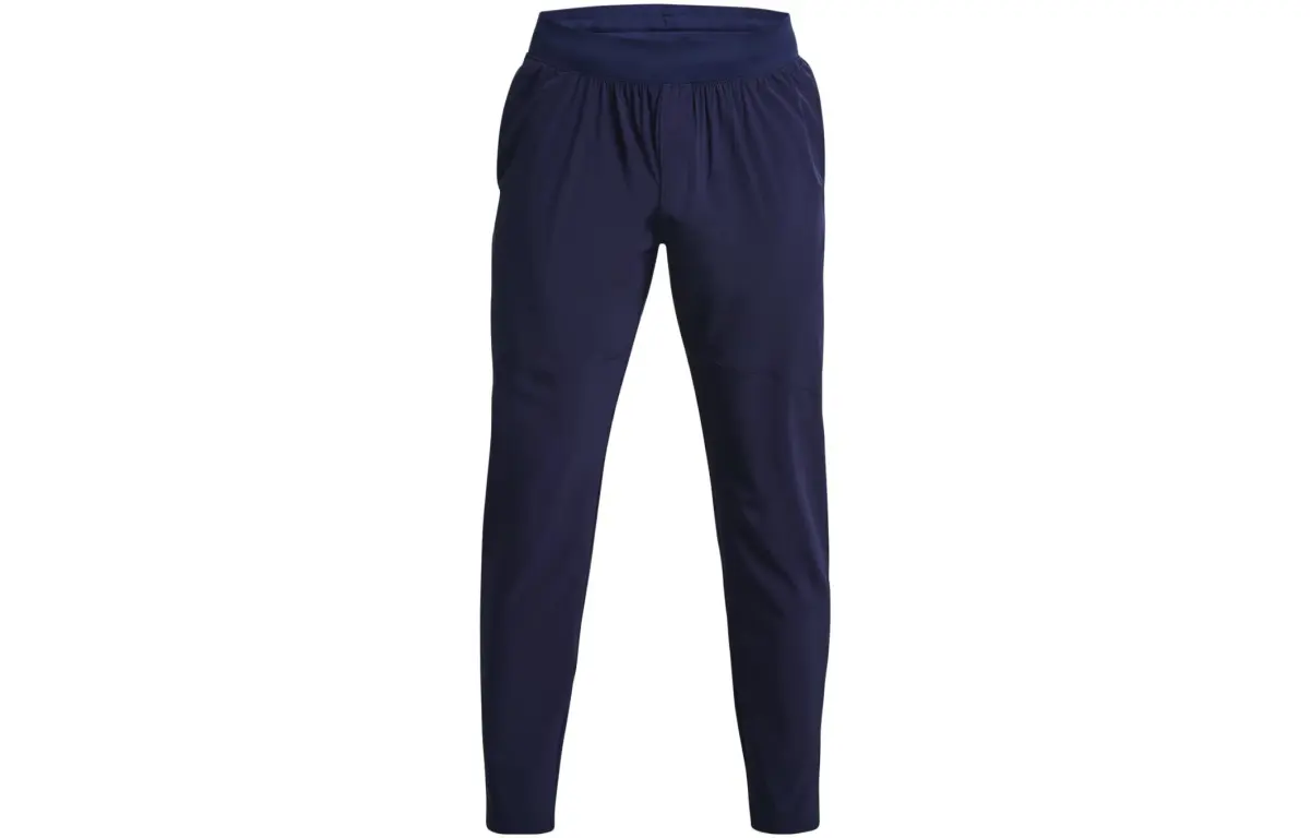 Under Armour Knitted Sweatpants Men's Navy Blue Moderate Cuffed Pants
