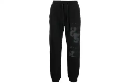STONE ISLAND Knitted Sweatpants Men's Black