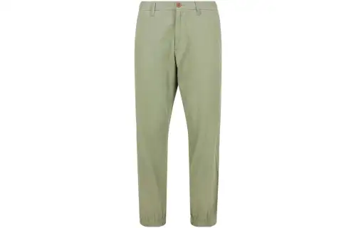 GUCCI Lyre Embroidered Cotton Pants