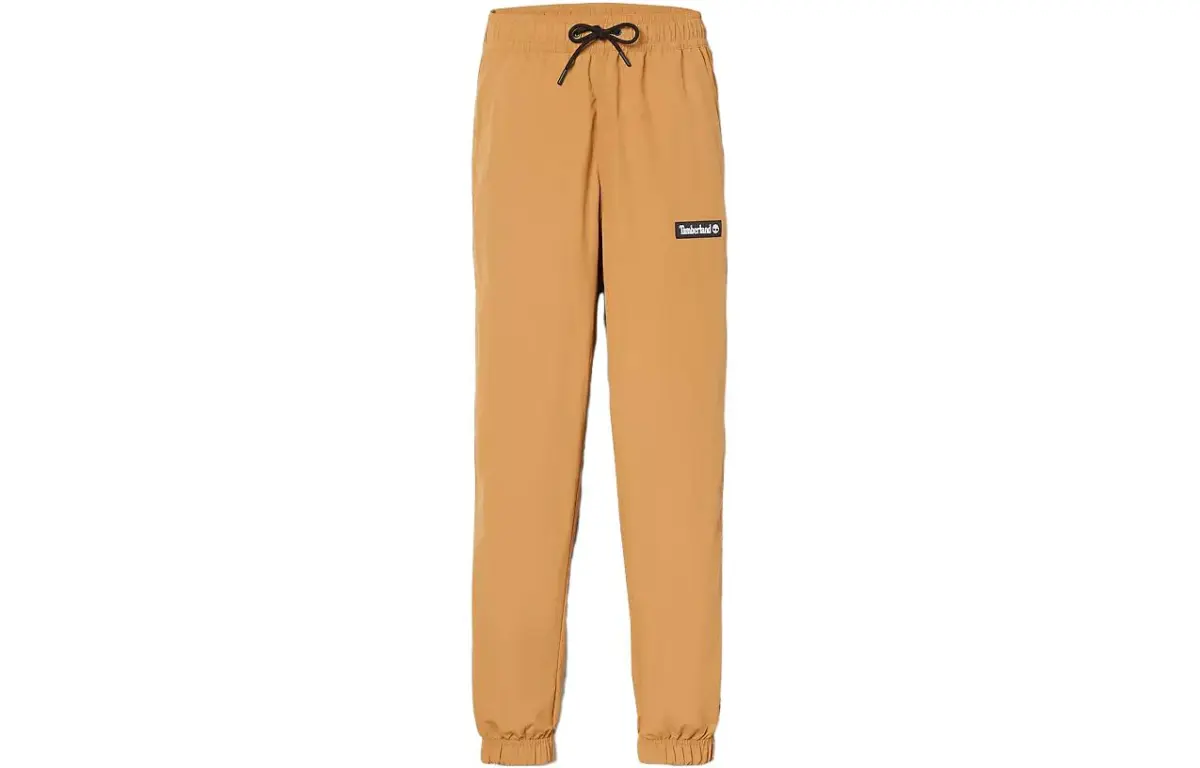 Timberland Knitted Sweatpants Unisex Wheat Moderate Cuffed Pants