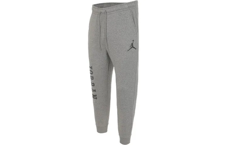 Jordan AS M J ESS MMBR HLDY FLC PANT Logo Letter Print Elastic Cuff Thickened And Fleece Lined Windproof Thermal