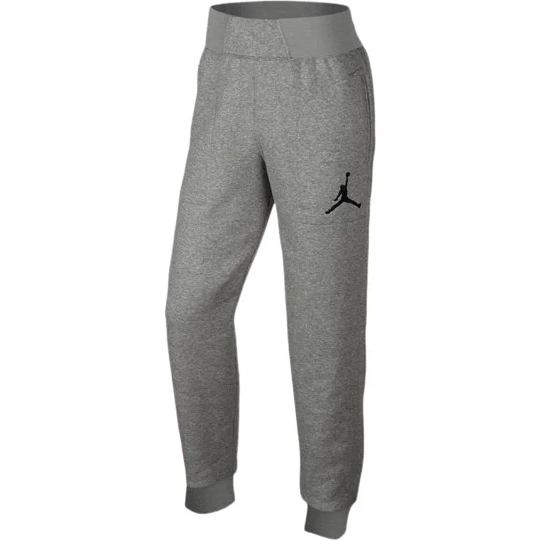 Jordan Knitted Sweatpants Men's Gray Moderate Cuffed Pants