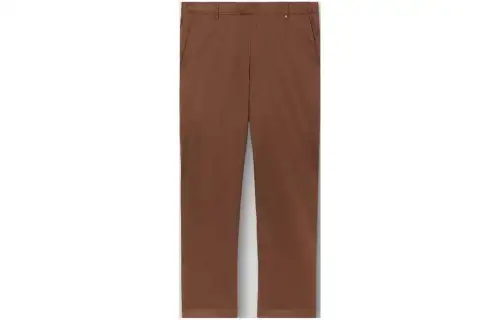 Burberry Embroidered-logo Straight-leg Chinos