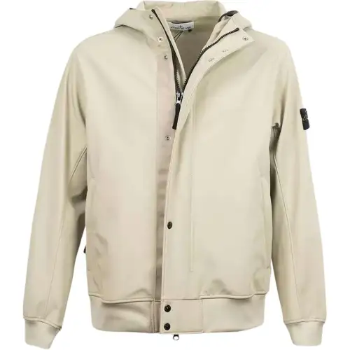 STONE ISLAND Logo Patch Hooded Jacket