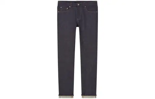 UNIQLO Jeans Men's Navy Blue Moderate Straight Fit Pants