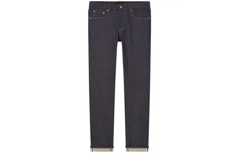 UNIQLO Jeans Men's Navy Blue Moderate Straight Fit Pants