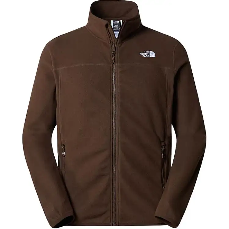 THE NORTH FACE 100 Glacier Full Zip Fleece Jackets & Coats Men's Brown