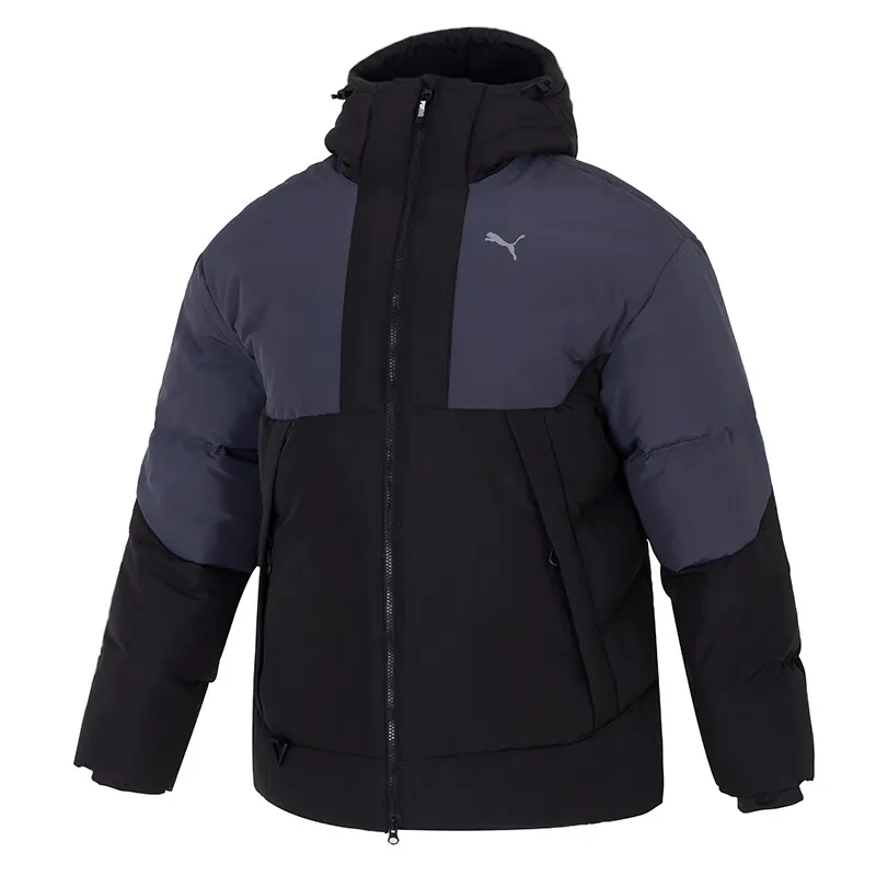 PUMA Down Jackets Men's Black Hooded Moderate Other