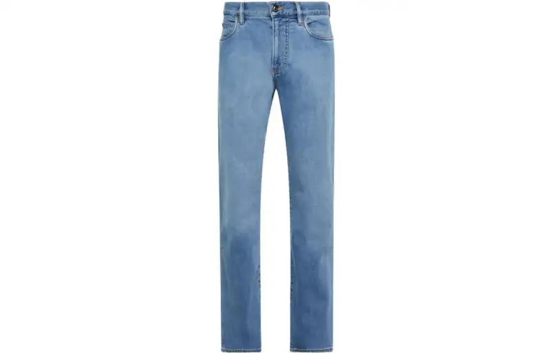 Loro Piana Jeans Men's Blue Moderate Slim Fit Pants