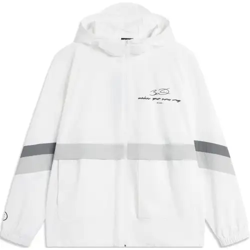 Li Ning Trench Coat Men's Standard White