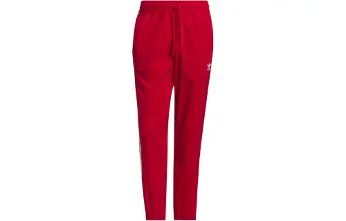 Adidas Originals Woven Tracksuit Bottoms Knitted Sweatpants Men's Red