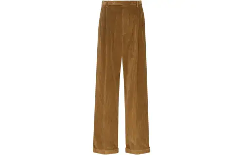 GUCCI Casual Pants Men's Brown Moderate Straight Fit Pants
