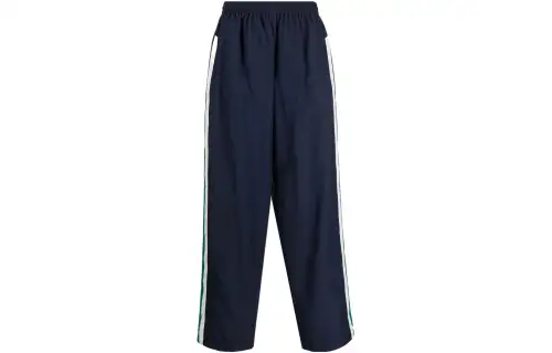 Balenciaga Casual Pants Unisex Black Moderate Straight Fit Pants