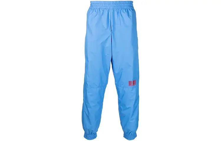 Vetements Casual Pants Men's Light Blue Moderate Cuffed Pants