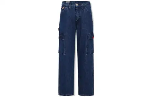 Levis Jeans Men's Blue Moderate Straight Fit Pants