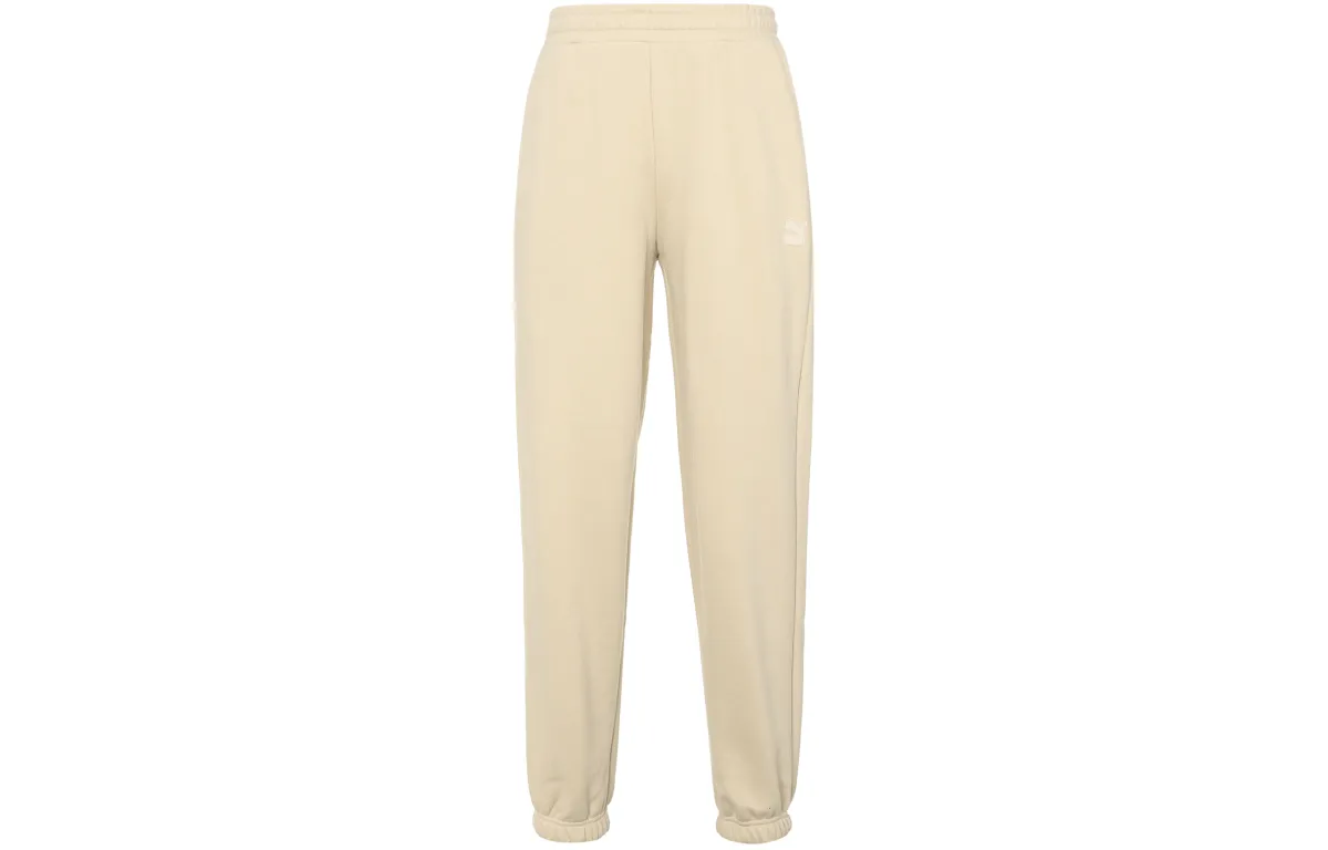 PUMA Knitted Sweatpants Men's Khaki Moderate Sweatpants