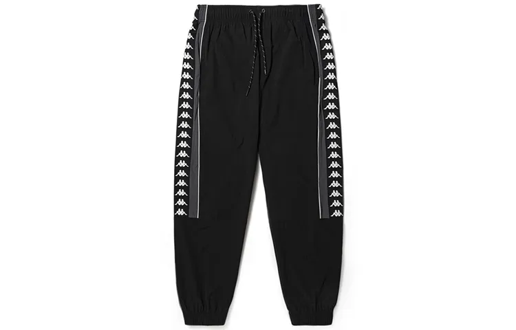 Kappa Knitted Sweatpants Men's Moderate Cuffed Pants