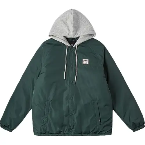 Vans Down Jackets Unisex Green Hooded Moderate Other