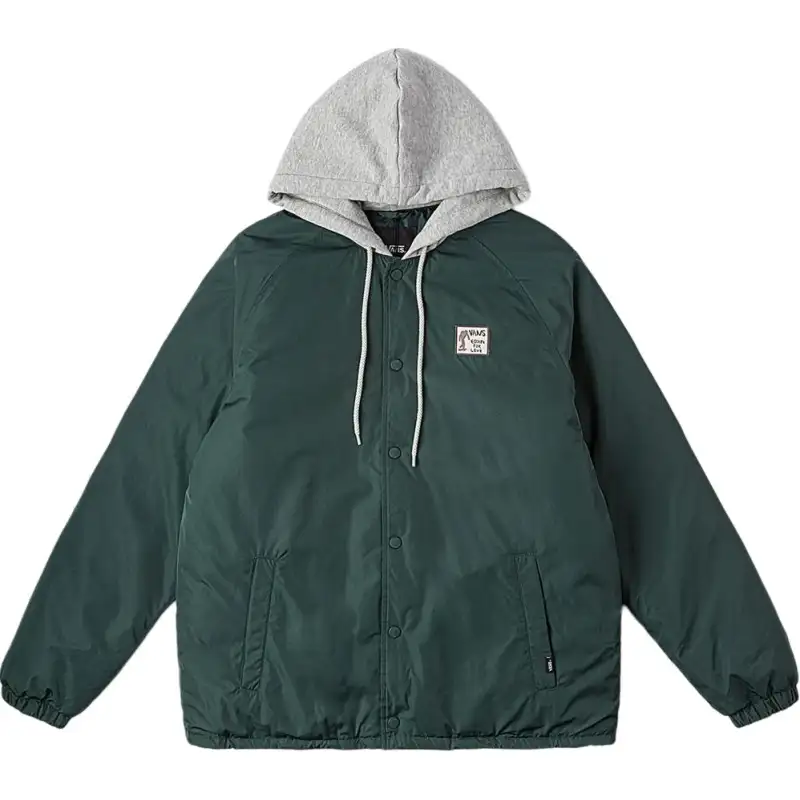 Vans Down Jackets Unisex Green Hooded Moderate Other