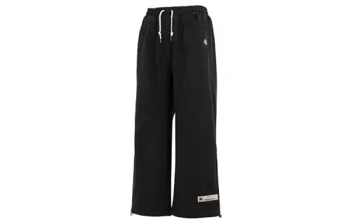 Skechers X ROMANTIC CROWN Skechers X ROMANTIC CROWN Knitted Sweatpants Unisex Moderate Wide Leg Pants
