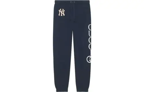 GUCCI x Yankees FW22 Knitted Sweatpants Men's Blue