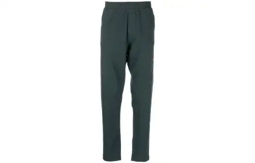 STONE ISLAND Knitted Sweatpants Men's Green Moderate Straight Fit Pants