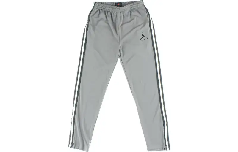 Jordan Knitted Sweatpants Men's Gray Moderate Straight Fit Pants