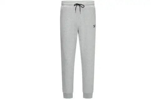 Reebok Knitted Sweatpants Unisex Gray Moderate Cuffed Pants