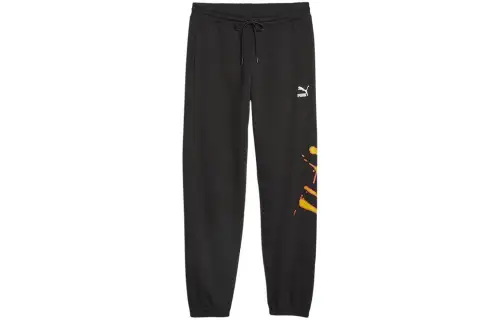 PUMA Knitted Sweatpants Men's Black