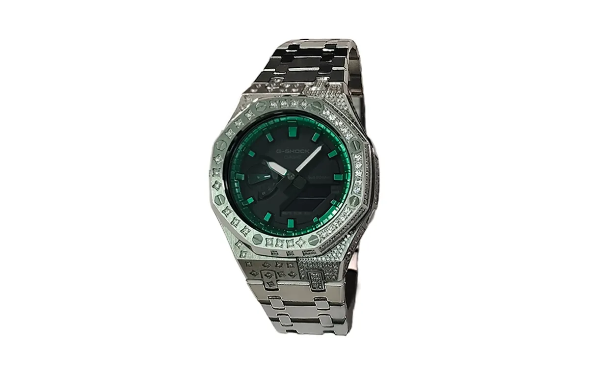 CASIO Custom Collection Electronic Movement Stainless Steel Strap Watch Men's Watches Black Dial