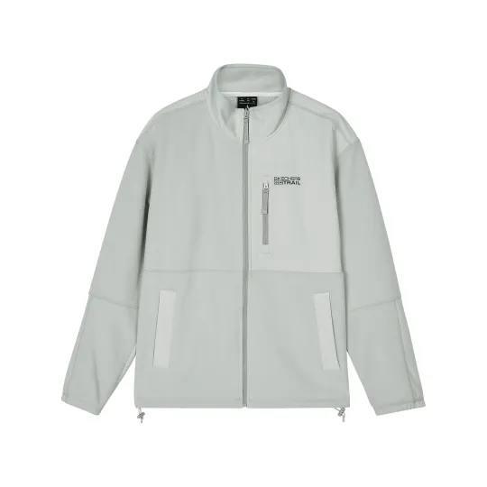 Skechers Knitted Fabric Fleece Lined Comfortable Thermal Keep Warm Patchwork Casual Polar Fleece Jackets & Coats Men's