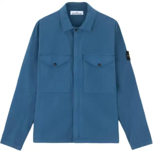STONE ISLAND Compass-badge Shirt Jacket