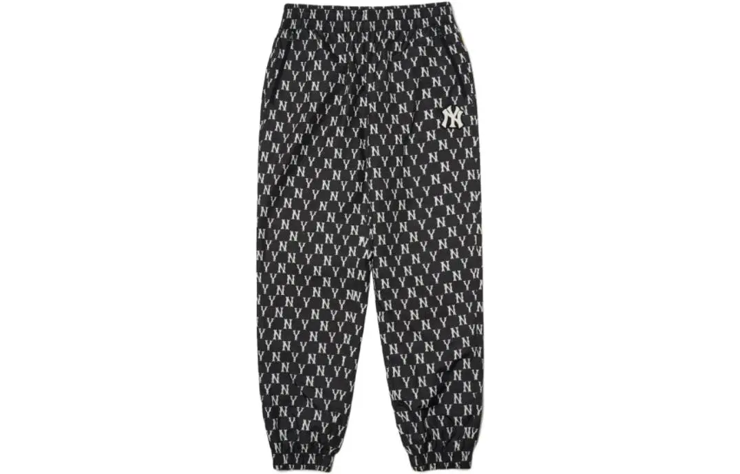 MLB Casual Pants Unisex Black Moderate Cuffed Pants