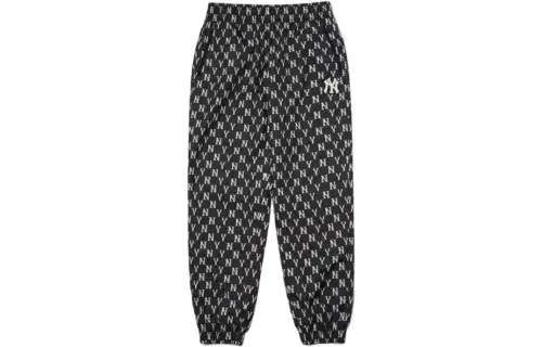 MLB Casual Pants Unisex Black Moderate Cuffed Pants