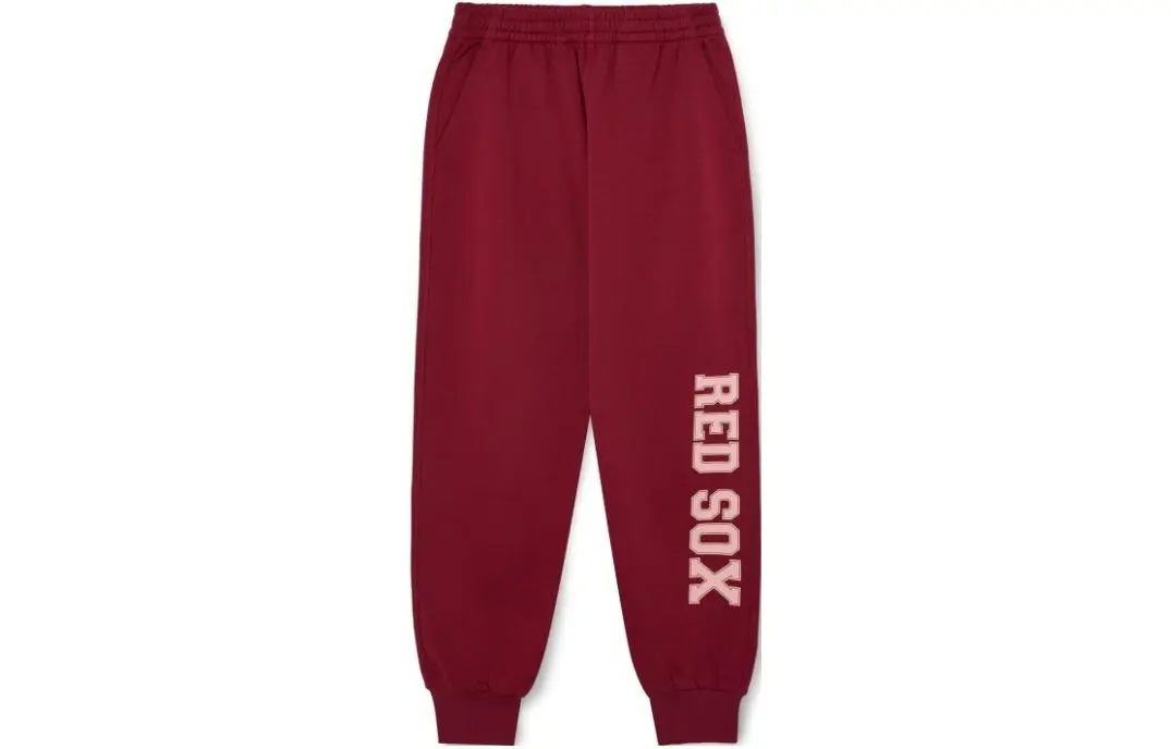 MLB Boston Red Sox Knitted Sweatpants Unisex Red