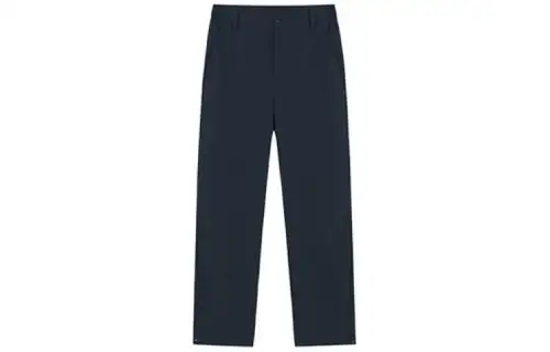 ANTA Knitted Sweatpants Men's Night Sea Black Moderate Straight Fit Pants