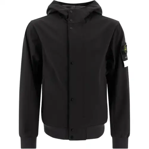 STONE ISLAND Logo Patch Hooded Jacket