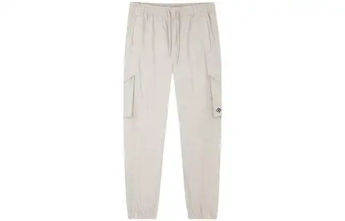 ANTA Basketball Collection Knitted Sweatpants Men's Cool Gray Moderate Cuffed Pants