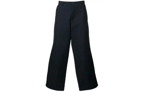 Balenciaga Casual Pants Men's Blue Moderate Wide Leg Pants