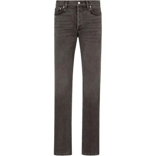 DIOR Jeans Men's Black Moderate Straight Fit Pants