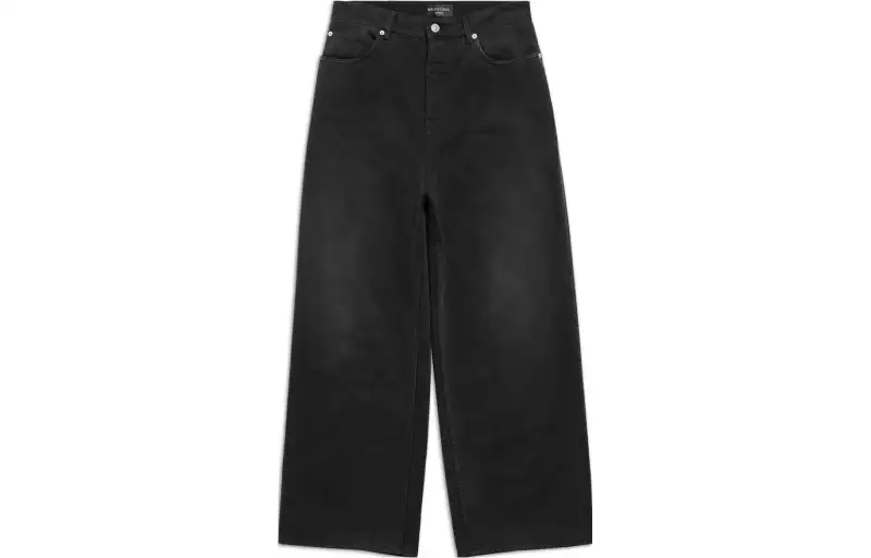 Balenciaga FW23 Jeans Loose Fit Men's Black Gray
